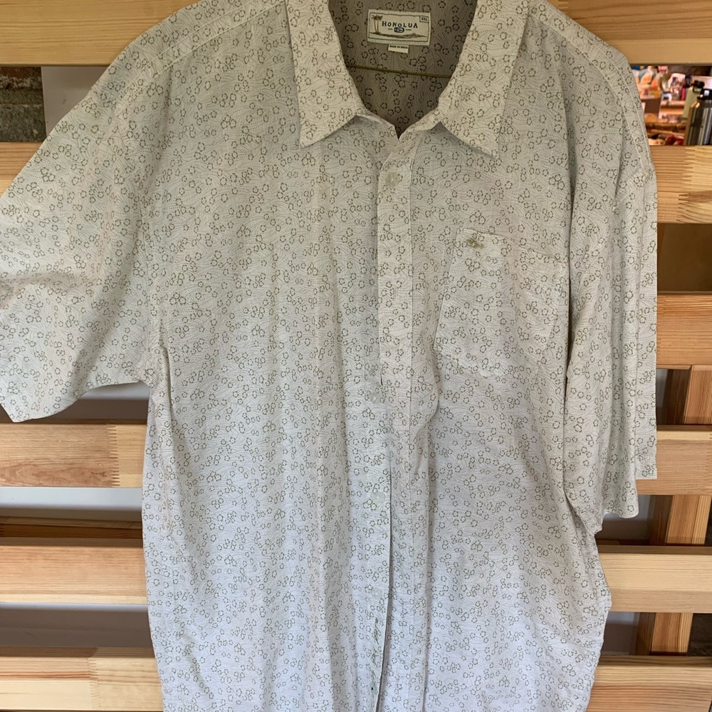 Mens Hawaiian Shirt Honolulu XXL